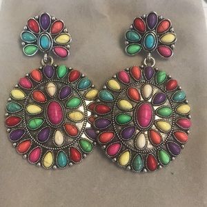 Multi colored earrings
